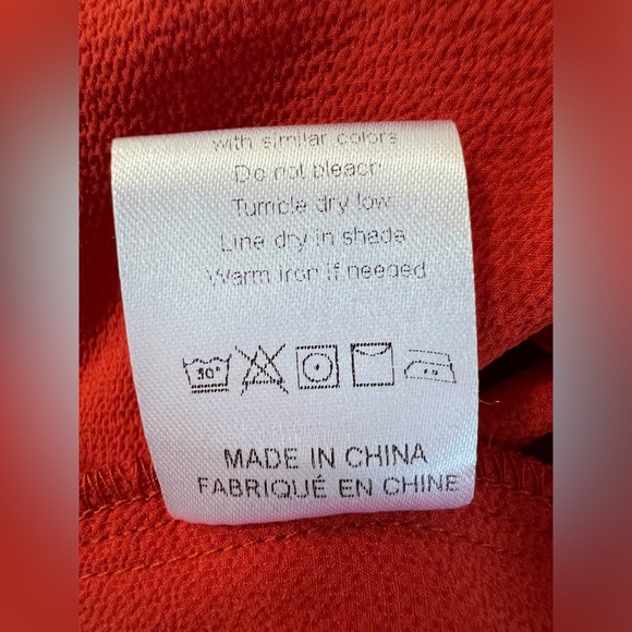 Women's Short‎ Sleeve Romper - Brick Red Sz Medium butterfly style - Picture 8 of 9